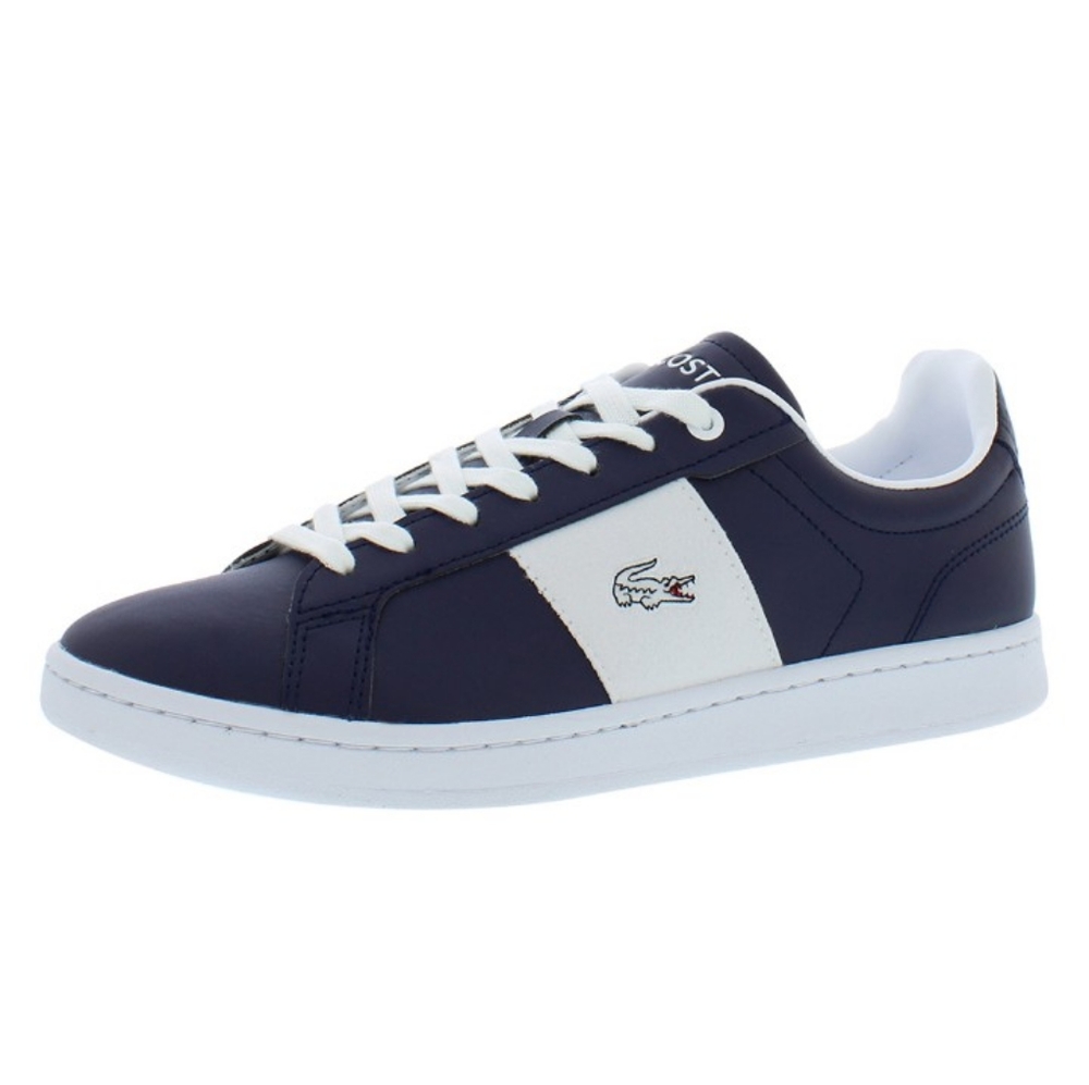 Mens Lacoste Carnaby Leather Sneakers – Size 12.5 – Navy – NEW 🔥 Pro CGR Bar